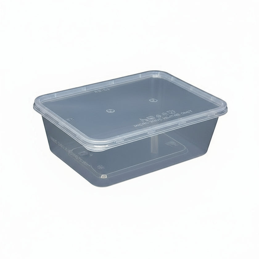 REC750 Rectangle 750 Container with cover (50pcs/set) – Mr Wholesale