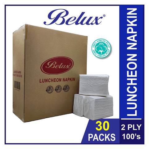 Belux Luncheon Napkin Tissue Paper 1/8 Fold 100% Pulp 2ply