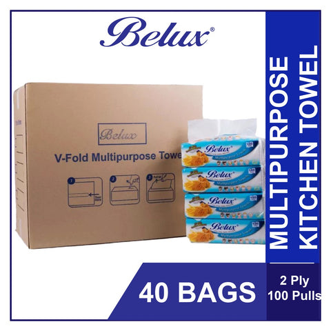 Belux Kitchen Towel Soft Pack Inter Fold 2 PLY (100pcs x 40 pkt)